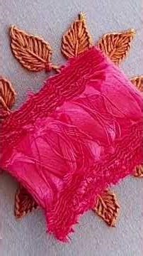 Beautiful hand 👌 embroidery 🪡🪡 design with #embroidery #design #shortvideo #foryouシ