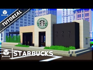 🍪 Minecraft | How to Make a STARBUCKS ☕ | Minecraft TUTORIAL with materials for SURVIVAL | Ep.6
