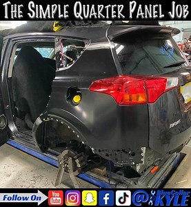 141K views · 2K reactions | Replacing a quarter panel can be a complicated project with many steps to get the job done. Luckily this Toyota RAV4 is one of the easiest I've done. Check out how it's done! | BluecollarKyle | Facebook