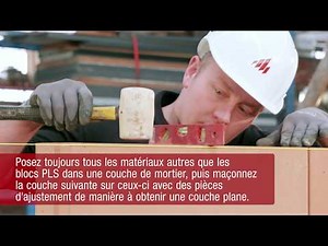 Conseils de mise en oeuvre Porotherm Dryfix: Étape 7: Pose de Linteaux