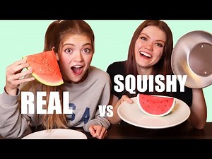 SQUISHY Food VS Real FOOD Challenge!