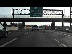 New Jersey Turnpike (Exits 9 to 8A) southbound (Car Lanes)