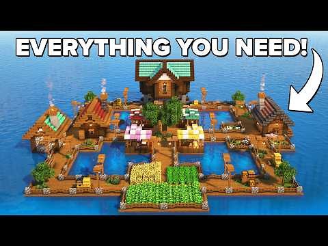 Minecraft: How to build a Floating Survival City | Tutorial🏠