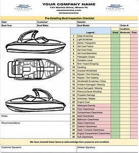 Bow Rider Boat Pre-inspection Checklist: Detailing & Service (digital Download) - Etsy