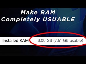 How to Fix All RAM Not Fully Usable in Windows 10 & 11 (Updated Method)