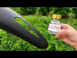 Use acetone to repair spilled plastic. It makes spilled plastic look like new again.