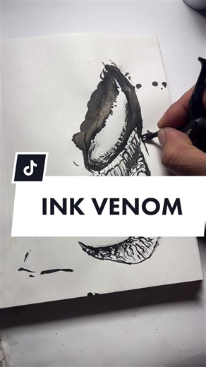 Drawing Venom from Spiderman | Art Showcase