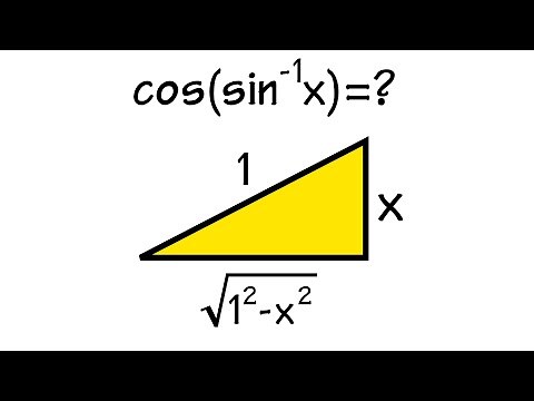 cos(sin^-1(x)) = ? FAST!