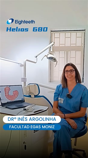 Testimonio de la Dra. Inês Argolinha en la Facultad Egas Moniz sobre el Helios 680 ✨ • Su opinión real sobre el rendimiento del escáner • Destaca la buena ergonomía y la excelente definición • Eficiencia y rapidez como puntos clave en la práctica clínica • Un flujo de trabajo digital muy intuitivo Un testimonio que refuerza el verdadero impacto del Helios 680 en la clínica moderna. | Douromed Iberia | Facebook