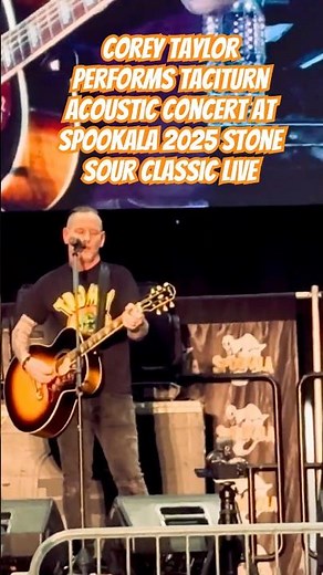 Corey Taylor Performs Taciturn Acoustic Concert at Spookala 2025 Stone Sour Classic Live #shorts