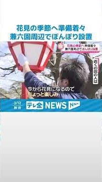 【まもなく花見シーズン】気になるサクラの開花は… 金沢の兼六園周辺“ぼんぼり設置”で準備進む #shorts