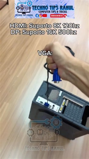 VGA Cable 🚠🚡 Handle 🔥😰 #computertechnic#viral #shorts #youtube #gaming #laptop #pc