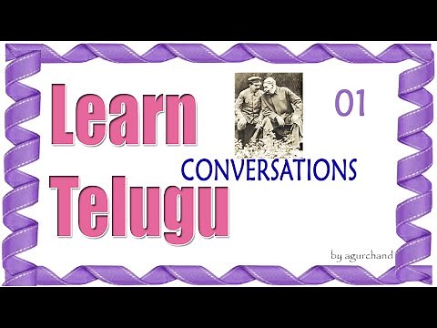 Telugu through English - Conversation between two persons