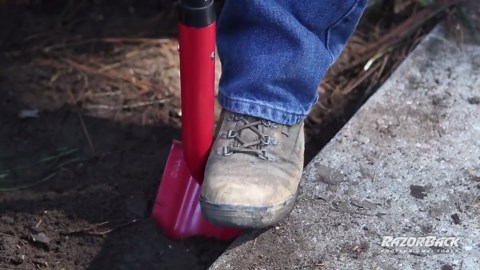 Razor-Back 48 in. Steel Handle Post Hole Digger 78007