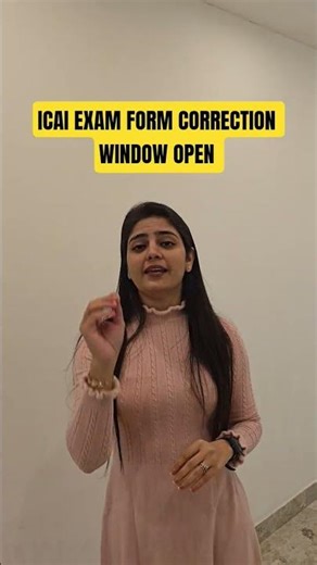 ICAI EXAM FORM CORRECTION WINDOW 🔥🔥 #shorts #ca #adda247