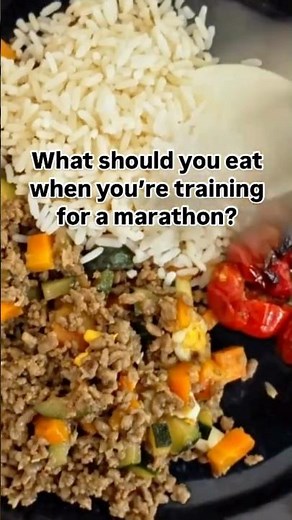 What to eat when you’re training for a marathon.