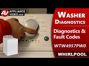 Whirlpool Washer - How to enter into Diagnostics & Get Fault Codes & Troubleshooting Tips