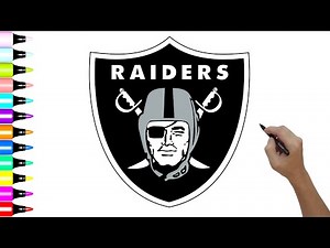 HOW TO DRAW LAS VEGAS RAIDERS LOGO STEP BY STEP EASY