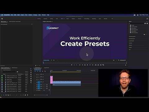 Create Presets from Effects and Transitions in Premiere Pro