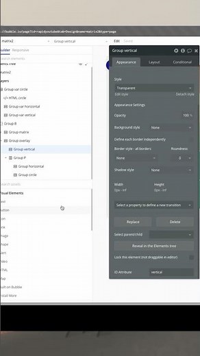 How to create a Matrix in Bubble