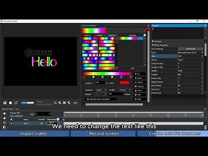 02 LED Player Tutorials | Use LED Player to import video, record screen and create colorful text