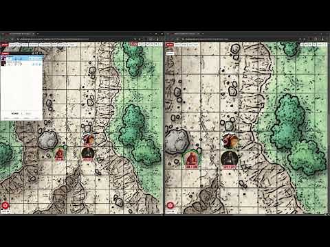 Above VTT - Player Characters and Running Combat