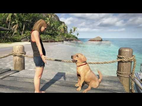 Uncharted 4: A Thief's End - Epilogue: Cassie Explores Home & Beach, Vicky (Dog) Photos, Letters