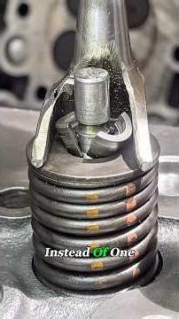 Why Use Two Valve Locks Instead of One Solid Ring?#valve #mechanic #howitworks #engineering