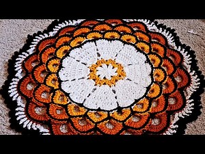 Crochet Autumn Doily #crochetpatterns #crochetaddict #crochet