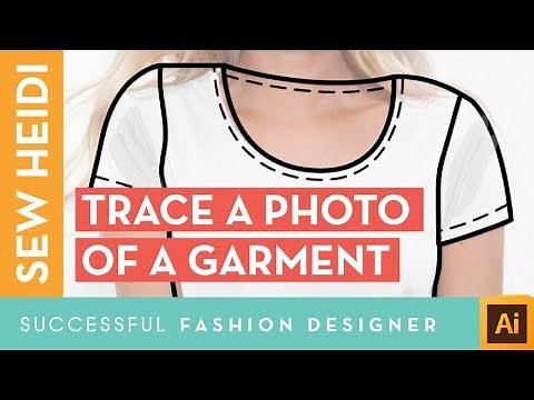 Illustrator Fashion Design Tutorial: How to Trace a Photo of a Garment