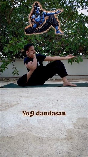 Yogi Dandasana 🔥 Advanced Hip Opening Pose | Shiva Inspired Power Yoga 🕉️ #shorts