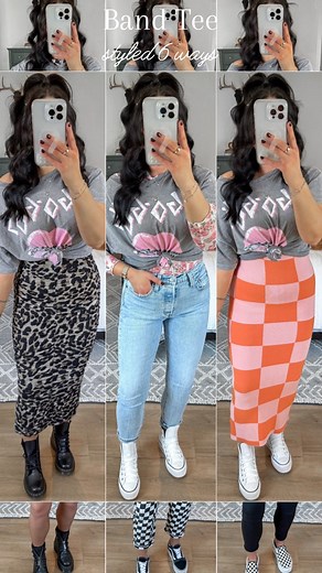 547K views · 4.2K reactions | band tee styled 6 ways for spring ...