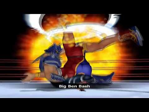 Kevin Mask "Big Ben Bash" finisher | Galactic Wrestling Featuring Ultimate Muscle