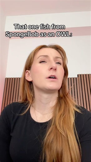 My Impression Of That Fish From SpongeBob As an Owl #voiceimpressions