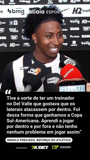 CARACTERÍSTICAS DE PRECIADO | Ángelo Preciado foi apresentado como reforço do Atlético nesta segunda-feira (19), na Arena MRV, em Belo Horizonte. Em contato com a imprensa, o lateral-direito de 27 anos revelou conversa com Jorge Sampaoli e detalhou estilo de jogo. 📲 Leia mais em itatiaiaesporte.com.br 📸 Itatiaia 📝 João Marcelo Cardoso, Henrique André #Esportes #Futebol #Atlético #Preciado | Itatiaia Esporte