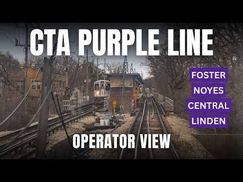 CTA PURPLE LINE OPERATOR VIEW: DAVIS TO LINDEN