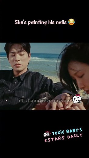 Hwasa is painting Park Jungmin's nails 😂 #goodgoodbye #parkjungmin #hwasa