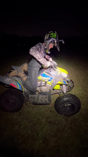 The “correct” way to ride a four wheeler #racequad #funny #fyp #viral #nightride