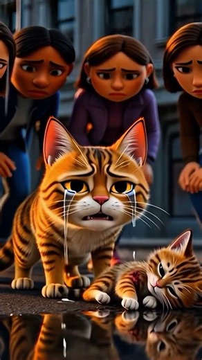 This Sad Cat Story Will Break Your Heart 💔 | 3D Animated Short#shorts #emotionalshorts #catstory