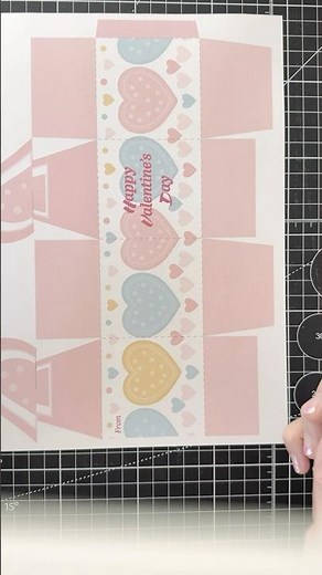 Heart Valentine’s Day Printable Paper Gift Box tutorial | 하트 발렌타인데이 프린트 종이 선물 상자 만들기