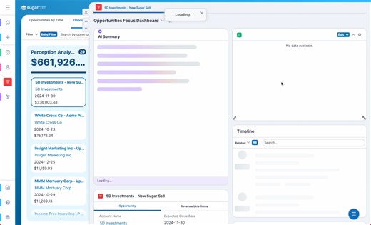 Imagine knowing everything about a deal at a glance. With AI-powered insights on opportunities, SugarCRM now scans every detail for you: who’s involved, the buyer’s intent, and all recent activity. Get the context you need, right when you need it. 🎯 #CRM #AI | SugarCRM