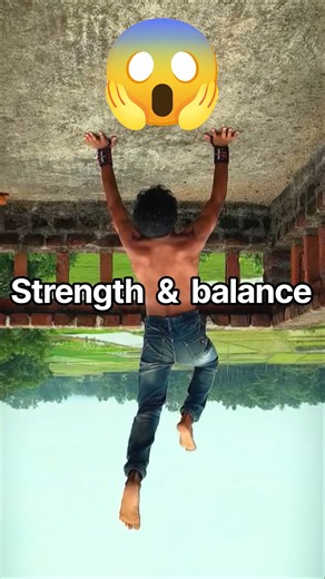 Handstand Push-Ups From The Sky 🤯🔥 | Calisthenics Progress #shorts