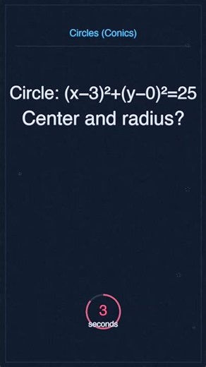 Can you solve this Circles (Conics) problem? 🔥 Advanced!