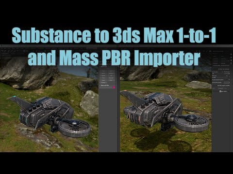 Substance to 3ds Max 1-to-1 and Mass PBR Importer (No Plugins)