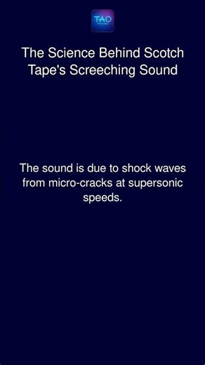 The Science Behind Scotch Tape's Screeching Sound