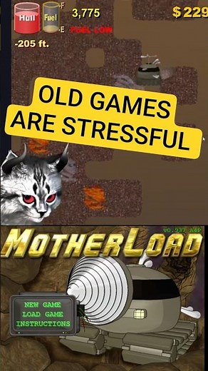 Motherload IS A STRESSFUL GAME #shorts