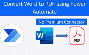 Convert Word to PDF using Power Automate