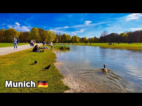 Englischer Garten Munich Walking POV 🌿🇩🇪 | Relaxing Park Walk 4K