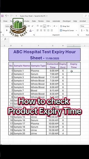 How to Check Expiry Time in Excel using TIME Function | Excel Time Formula Tutorial