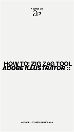 How to use the ZIG ZAG tool effect in adobe illustrator✨ How do you create zig zags in Al? here is a quick & easy tutorial on using the zig zag effect in adobe illustrator, to create perfect sharp edged zig sags, smooth curved zig zags & even using it on shapes! #adobeillustrator #adobeillustratortutorial #graphicdesign #adobeillustratortips #adobeillustratortools #graphicdesigntutorial #adobetutorials #branddesign #logodesign